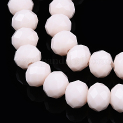 Chapelets de perles en verre opaque de couleur unie&nbsp;X-EGLA-A034-P10mm-D33