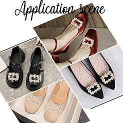 2 Stück Legierungs-Strass-Schuhdekorationen&nbsp;FIND-CP0002-33B
