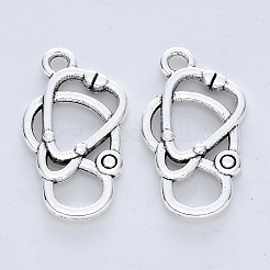 Colgantes de la aleación de estilo tibetano&nbsp;TIBE-R316-087AS-RS