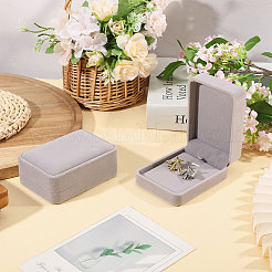 Aufbewahrungsboxen für Manschettenknöpfe aus beflocktem Kunststoff&nbsp;CON-WH0089-266