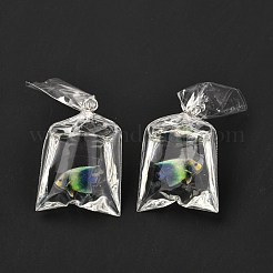 Pendentifs en résine avec anneau de saut en fer&nbsp;RESI-A015-03B