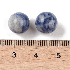 Perles de sphère sans trou en jaspe bleu naturel&nbsp;G-K353-04A-14