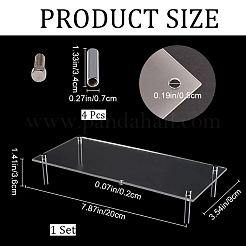 1 Set transparenter Cupcake-Riser-Halter aus Acryl&nbsp;ODIS-CP0001-10
