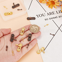 8 Sätze 6 Stile Miniatur-Türschloss und Schlüssel aus Legierung&nbsp;AJEW-GO0001-73