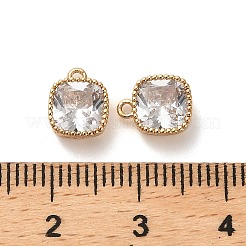Messing micro pave klar zirkonia charme&nbsp;KK-B110-01G-05