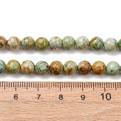 Natürliche peruanische türkisfarbene (Jaspis) Perlenstränge&nbsp;G-T150-A01-6mm