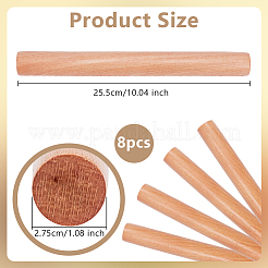 Rouleau à pâtisserie en bois&nbsp;AJEW-WH0314-605B