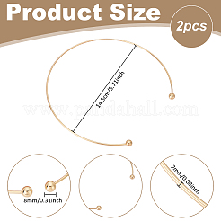 2 Stück 304 Edelstahl Halsband Halskette machen&nbsp;NJEW-UN0001-74