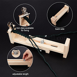 Strickwerkzeug für Gurtbandhalter aus Holz&nbsp;TOOL-WH0155-20