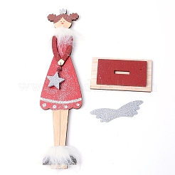 Natürliche Lindenholz-Display-Dekorationen&nbsp;WOOD-WH0115-40