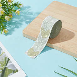 Polyester-Jacquard-Blattband für Bekleidungszubehör&nbsp;OCOR-WH0097-23A