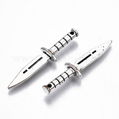 Colgantes de la aleación de estilo tibetano&nbsp;X-TIBE-S323-089AS-RS