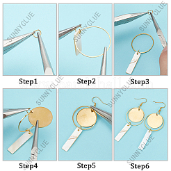 DIY-Sets zum Herstellen von Ohrhängern aus Muscheln und Legierungen&nbsp;DIY-SC0026-53