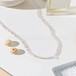 Colliers de perles en rondelles de verre 1 pièce&nbsp;NJEW-LP0007-23V