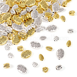 120pcs 8 Arten tibetanische Legierungsperlen&nbsp;FIND-KS0001-31