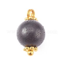 Perles de bois naturel breloques rondes&nbsp;PALLOY-JF00659