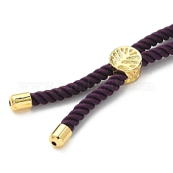 Fabricación de pulsera de hilo de algodón&nbsp;KK-F758-03O-G