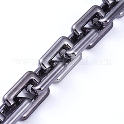 Chaînes de câble en plastique ccb faites à la main&nbsp;AJEW-JB00675-02