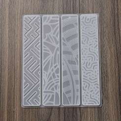 Rechteckige DIY-Lesezeichen-Silikonformen&nbsp;DIY-G113-01A
