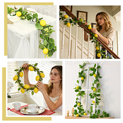 Vite di limone artificiale in plastica e stoffa&nbsp;DIY-WH0504-970