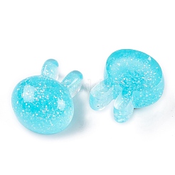 Transparente Epoxidharz-Hasen-Decoden-Cabochons&nbsp;CRES-P035-03E