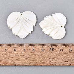 Pendenti intagliati in conchiglia d'acqua dolce naturale&nbsp;SHEL-Q028-12