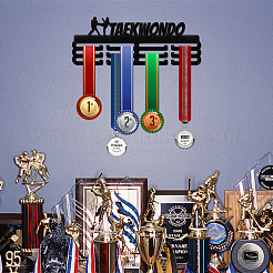 Estante de la pared de la exhibición del tenedor de la suspensión de la medalla del hierro de la moda&nbsp;ODIS-WH0021-010