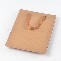 Sacs en papier kraft rectangle avec poignée&nbsp;AJEW-L048B-02