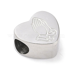 Perline europee in acciaio inossidabile 304 anti-ossidazione&nbsp;STAS-K286-04F-P