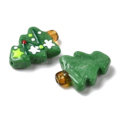 Handgefertigte Bunte Malerei-Perlen zum Thema Weihnachten&nbsp;LAMP-I027-07X