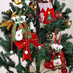 7 stücke 7 stil weihnachten vliesstoffe süßigkeiten tüten dekorationen&nbsp;ABAG-SZ0001-16