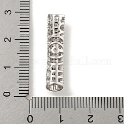 Perle di zirconi cubici trasparenti in micro pavè di ottone&nbsp;KK-G493-12P-01