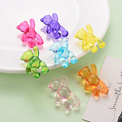 Perles en acrylique transparente&nbsp;X-MACR-S373-01B