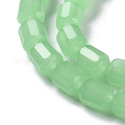 Abalorios de vidrio de jade de imitación&nbsp;GLAA-G112-02B
