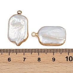 Natürliche Keshi Perlen Anhänger&nbsp;KK-D423-01G