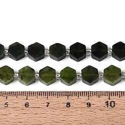 Natürliche kanadische Jade Perlen Stränge&nbsp;G-P534-A18-02