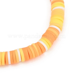 4 bracelet extensible fait main en argile polymère heishi et perles de coquillage pour femmes&nbsp;BJEW-JB12273