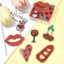 12 stücke 6 arten pu leder große anhänger&nbsp;FIND-FS0003-74