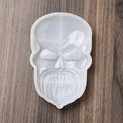 Moldes de silicona para estatua de decoración de calavera triste&nbsp;DIY-L071-08C