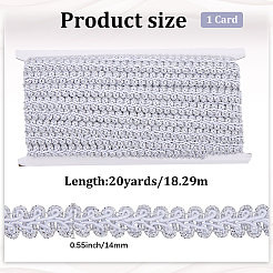 Bordure en dentelle tressée en polyester&nbsp;OCOR-WH20018-22G
