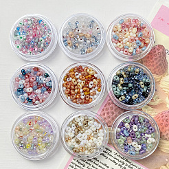 Transparentes perles de rocaille en verre&nbsp;FIND-U017-18H