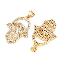 Pendentifs en laiton zircon cubique transparent&nbsp;KK-L275-51G-02