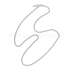 Colliers à chaîne en acier inoxydable 304 de 2.5 mm&nbsp;NJEW-JN05718
