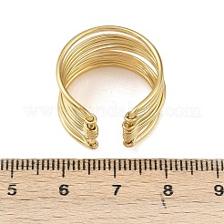 Puño abierto de acero inoxidable 304 para mujer&nbsp;RJEW-K306-01G