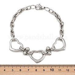 Bracelets à chaîne en acier inoxydable 201 pour femmes&nbsp;BJEW-B143-14P