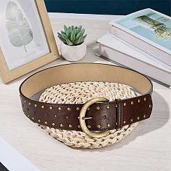 Ceintures ventrales en cuir PU avec rivets métalliques&nbsp;AJEW-WH20013-204B