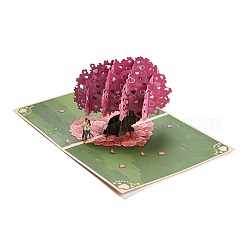 Biglietto di auguri pop-up in carta rettangolare 3d&nbsp;AJEW-F064-01B