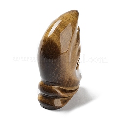 Figurines de crâne de guérison sculptées en œil de tigre naturel&nbsp;G-H288-04-02