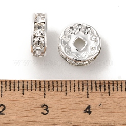 Messing Strass Zwischen perlen&nbsp;X-RB-A014-Z10mm-01S-NF