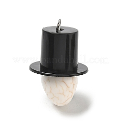 Pendentifs en résine opaque d'halloween&nbsp;RE-CBA098D-04P-A